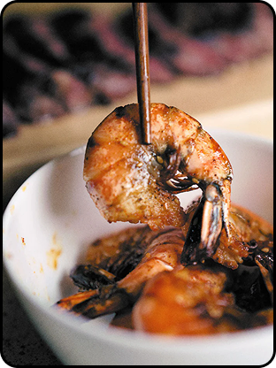 Korean BBQ Grilled Shrimp