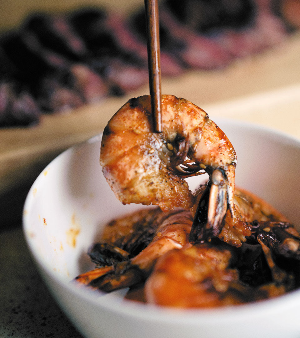 Korean BBQ Grilled Shrimp