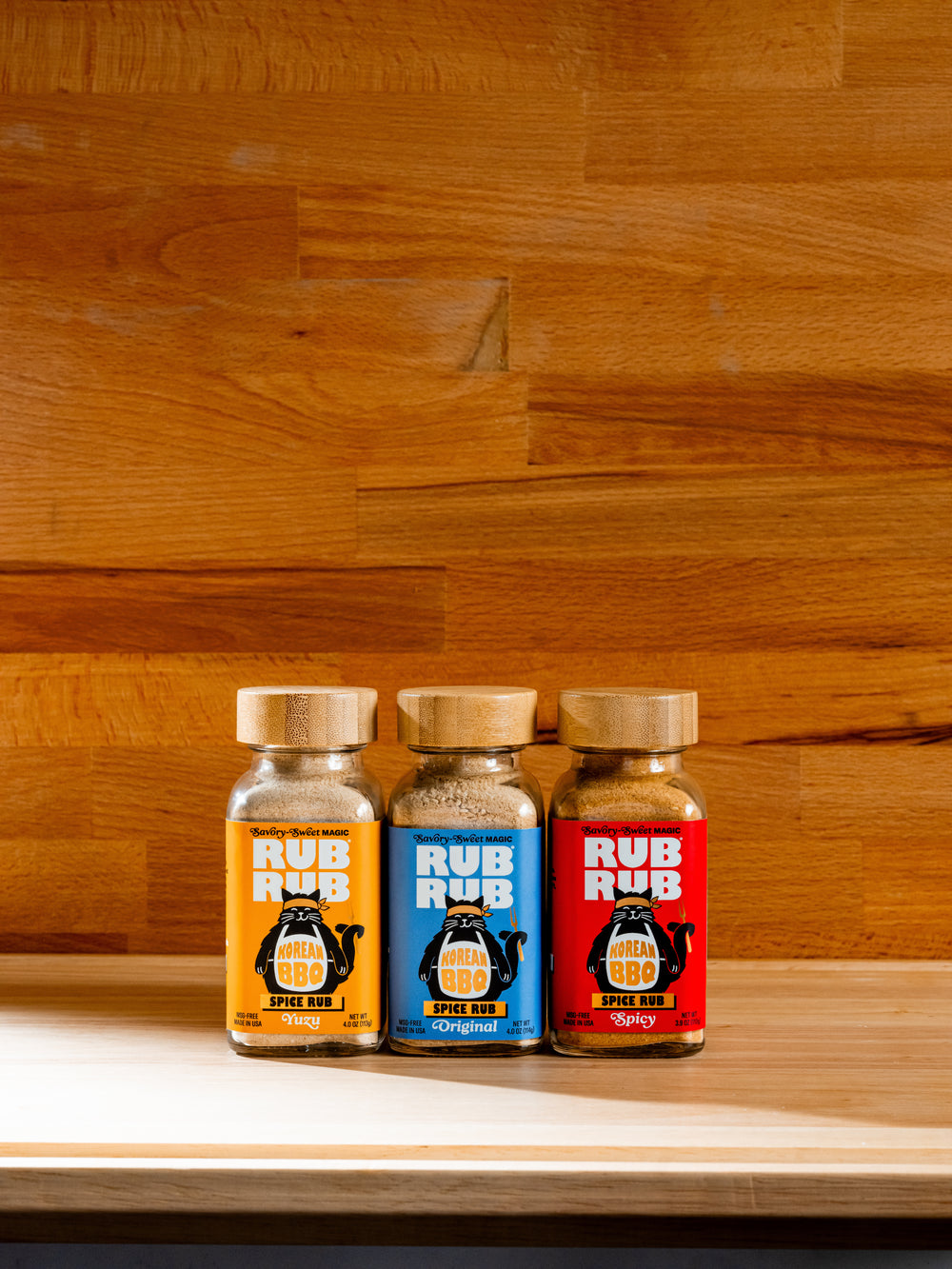 RubRub Korean BBQ Variety Set — Sauce + 3 Rubs