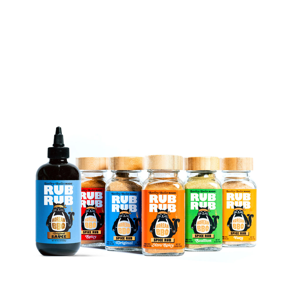 RubRub Korean BBQ Ultimate Grilling Set — Sauce + 5 Rubs